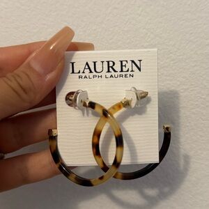 NWT ralph lauren leopard earrings
